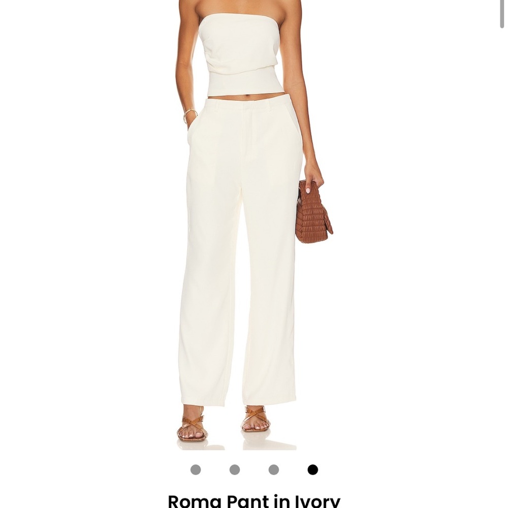 REVOLVE Roma Pant and Tube Top in Ivory